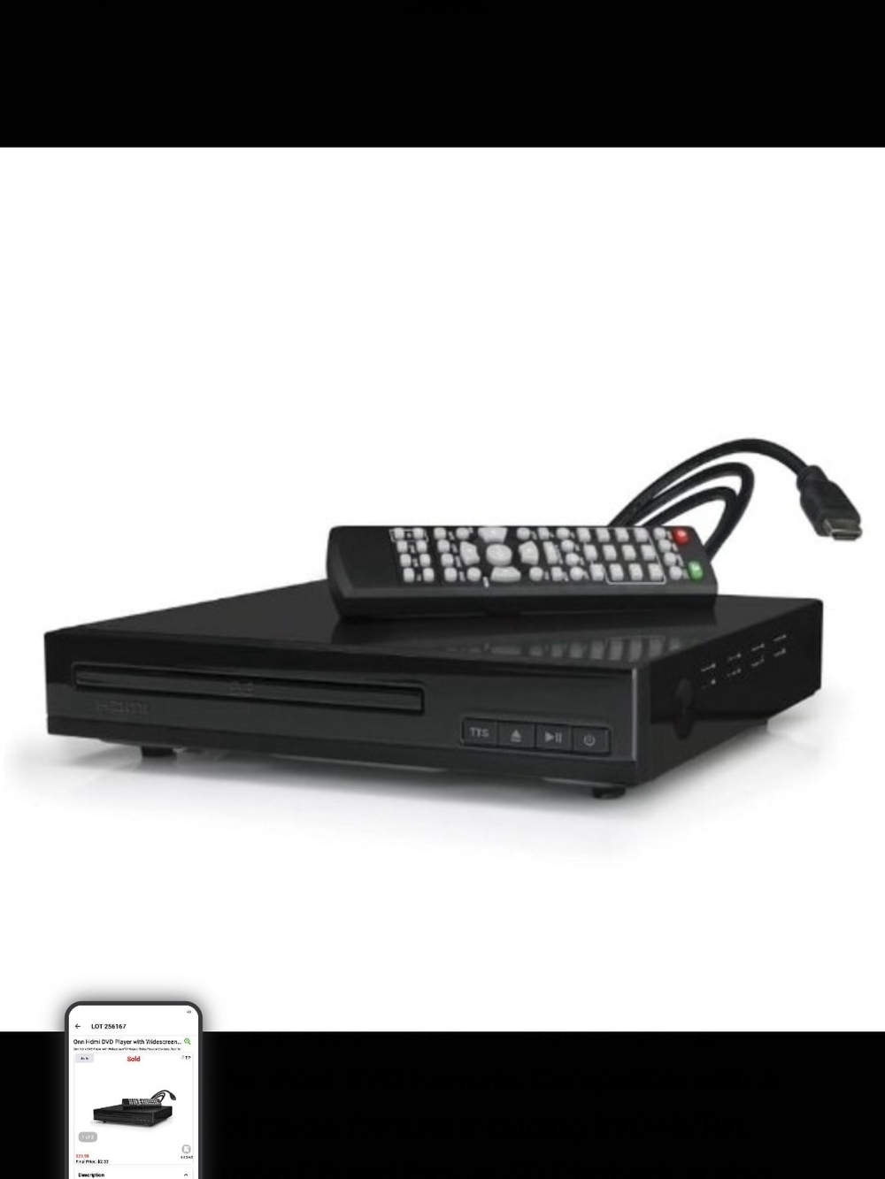 Black DVD Player New In Box